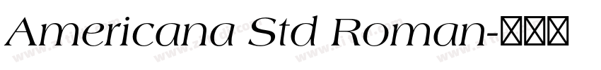 Americana Std Roman字体转换